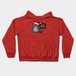 Christmas cat Kids Hoodie